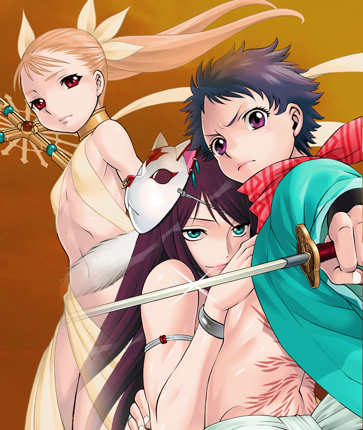 mina tepes, himeka, and hijikata hyou (dance in the vampire bund and 1 more) drawn by tamaki_nozomu