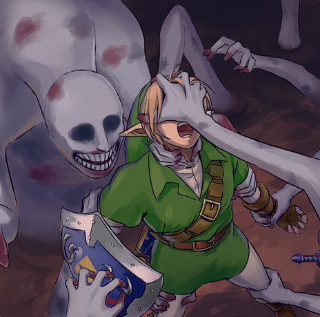 link and dead hand (the legend of zelda and 1 more) drawn by shiwashiwa_no_kinchakubukuru