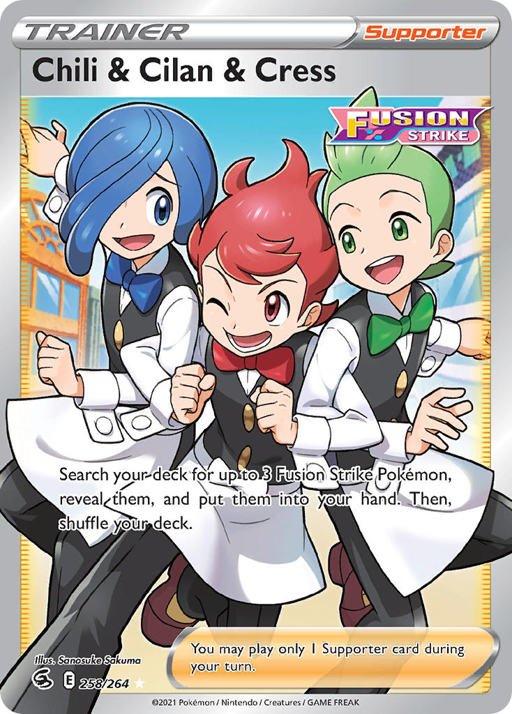 cilan, cress, and chili (pokemon and 2 more) drawn by sakuma_sanosuke