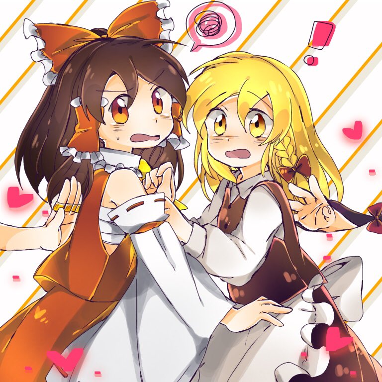 hakurei reimu, kirisame marisa, alice margatroid, and yakumo yukari (touhou) drawn by iiha_toobu