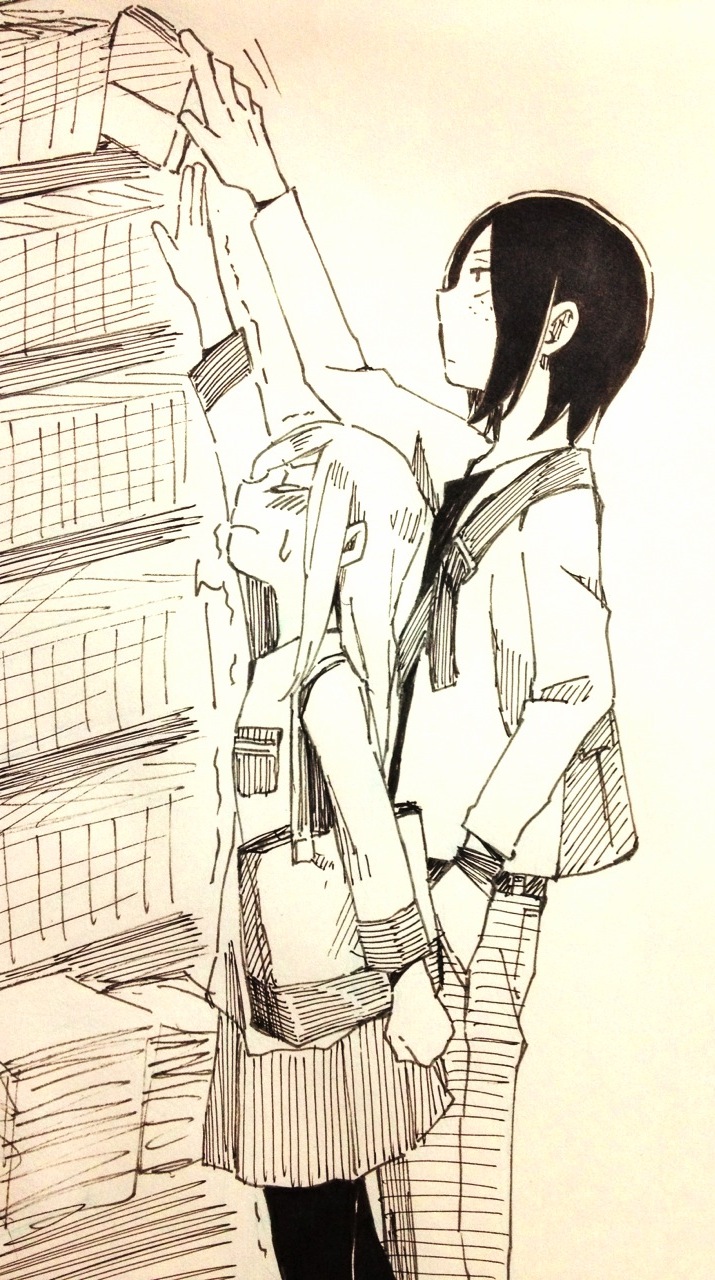 krista lenz and ymir (shingeki no kyojin) drawn by arablue