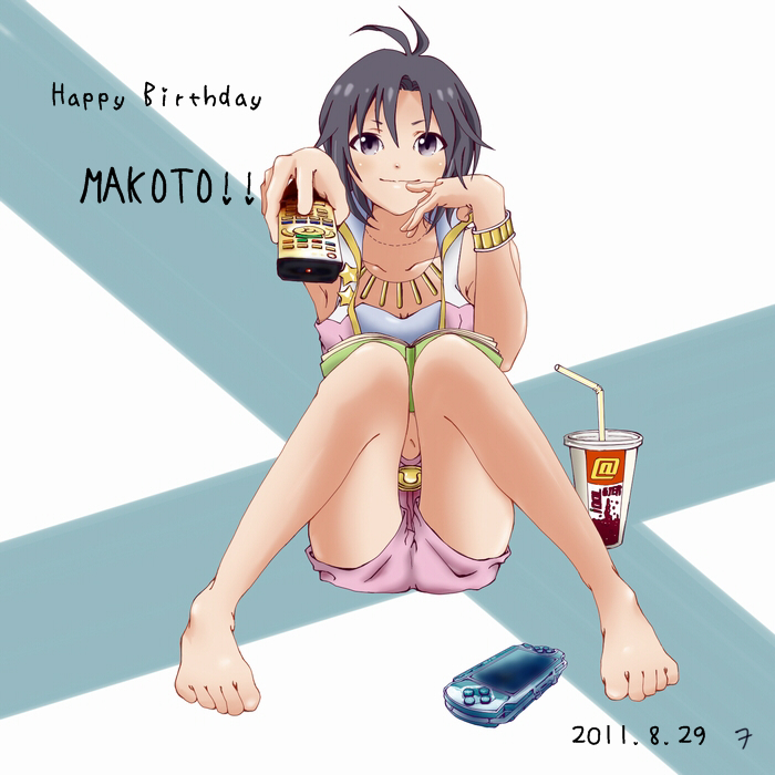 kikuchi makoto (idolmaster and 1 more) drawn by kyandi