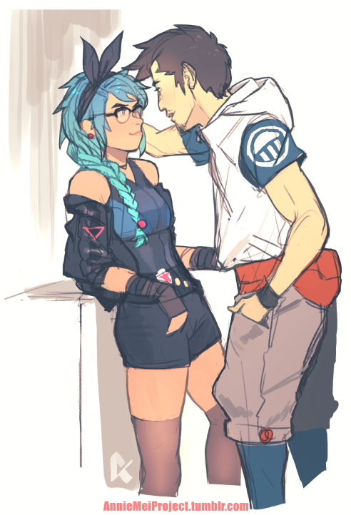 may gunn and hudson (annie mei project) drawn by caleb_thomas