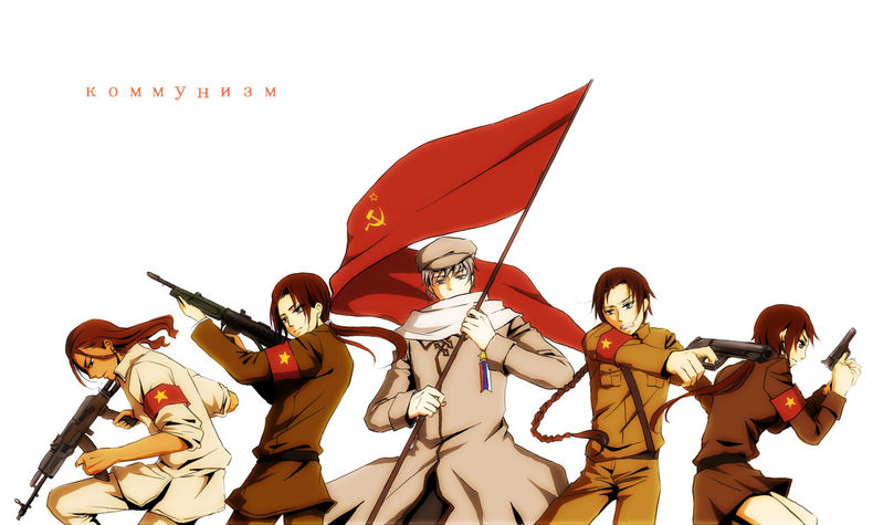 russia, china, korea, vietnam, and cuba (axis powers hetalia)
