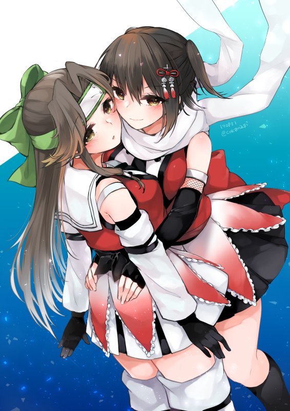 sendai, jintsuu, sendai kai ni, and jintsuu kai ni (kantai collection) drawn by nagihashi_koko
