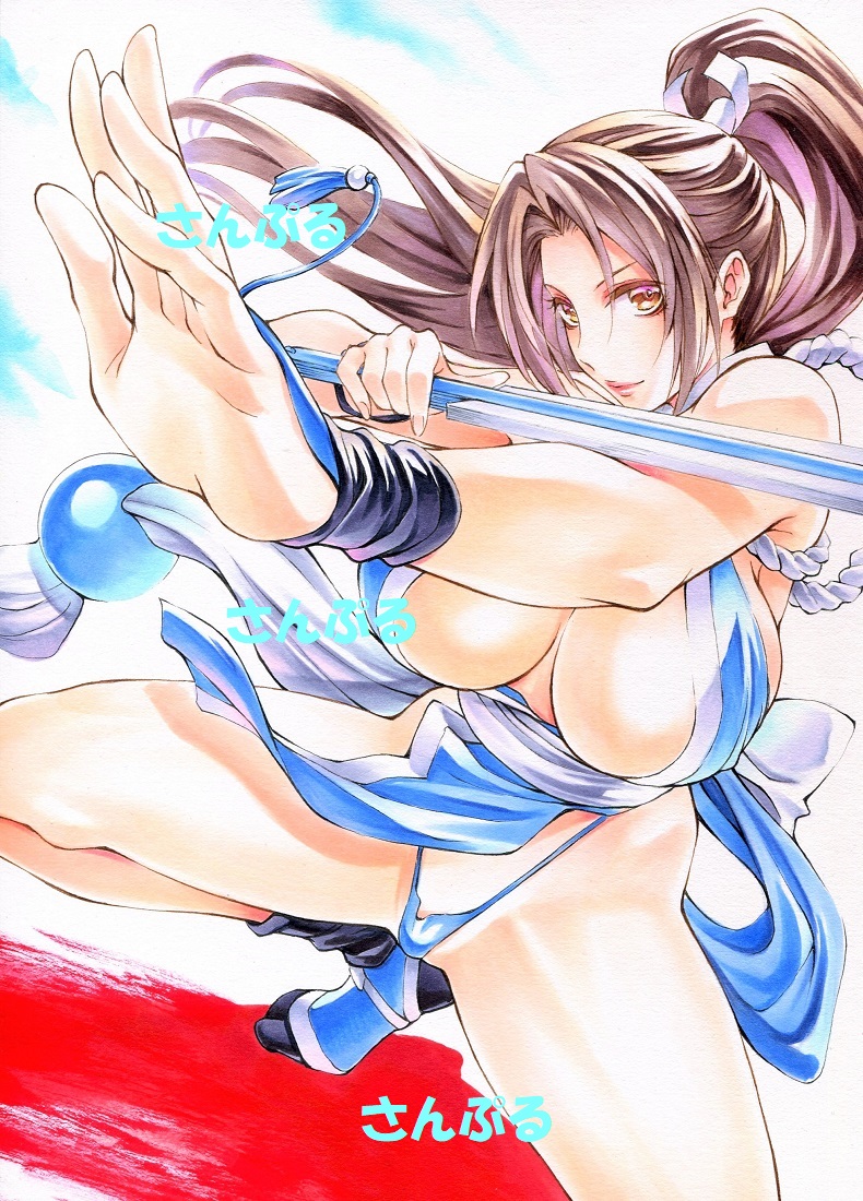 shiranui mai (the king of fighters and 1 more) drawn by maruto_(marutohonpo)