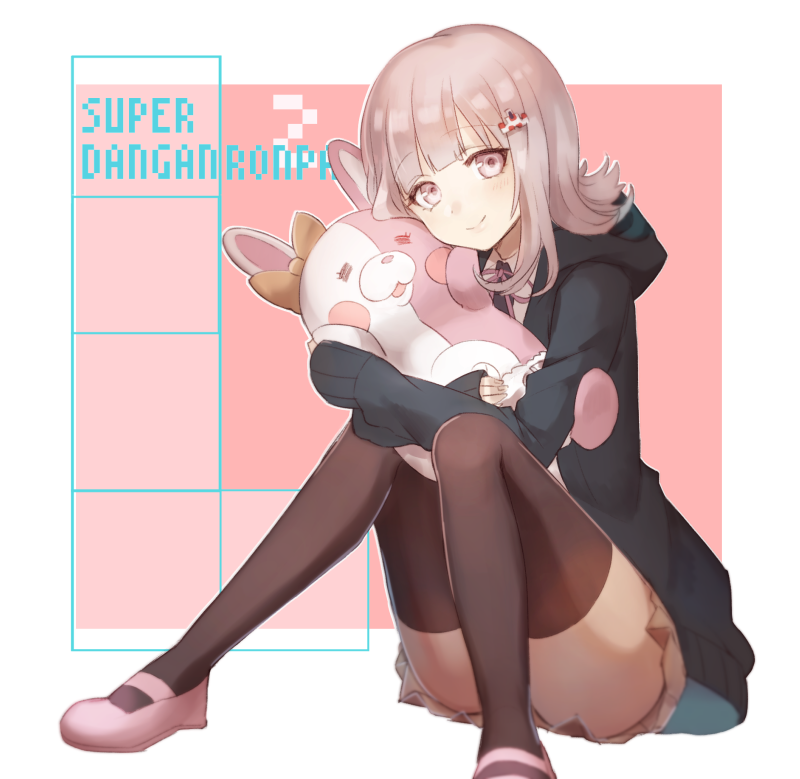nanami chiaki and monomi (danganronpa and 2 more) drawn by tomari_(veryberry00)