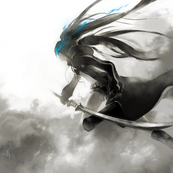 black rock shooter (black rock shooter) drawn by archlich