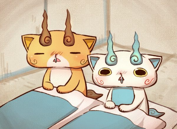 komasan and komajirou (youkai watch) drawn by umi_(srtm07)