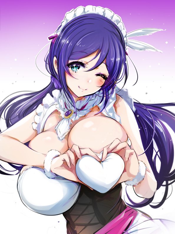 tojo nozomi (love live! and 1 more) drawn by ichimatsu_(anaumemondai)