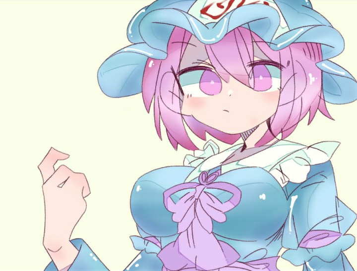 saigyouji yuyuko (touhou) drawn by r.h_no.1_fuyumomo