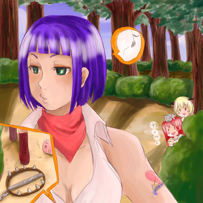 poring, hunter, blacksmith, and novice (ragnarok online) drawn by alice_(afternoon_gleam)