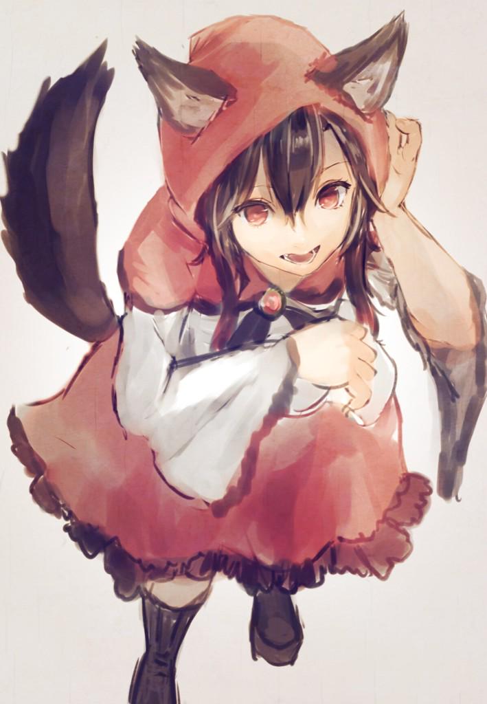 imaizumi kagerou and little red riding hood (touhou and 1 more) drawn by kouzuki_kei