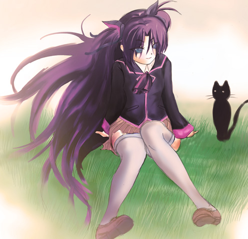 sasasegawa sasami and kuro (little busters!) drawn by blackballoon