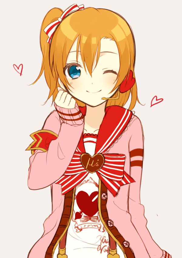 kosaka honoka (love live! and 1 more) drawn by chisumi