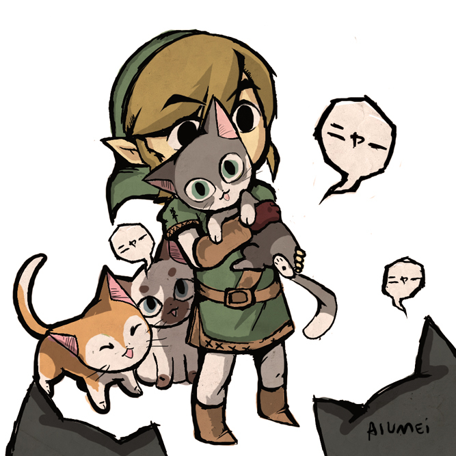 link and toon link (the legend of zelda and 2 more) drawn by aiu_(kuruiki)
