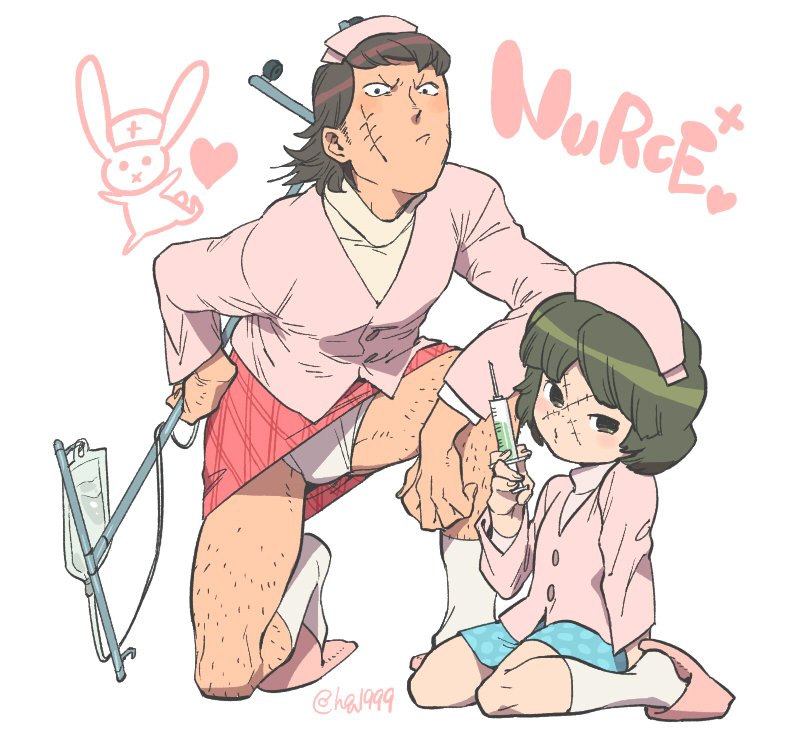 tetsu the killer and batten-chan (osomatsu and 1 more) drawn by tamago_toji