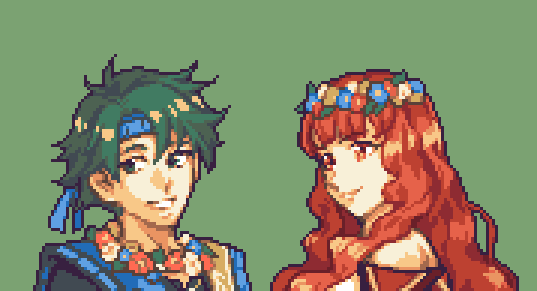 celica and alm (fire emblem and 2 more) drawn by glaceo