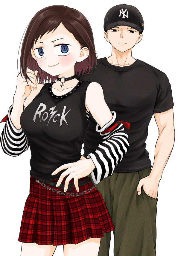 ichikawa kana and sota jun (boku no kokoro no yabai yatsu) drawn by haika_(edathaika)