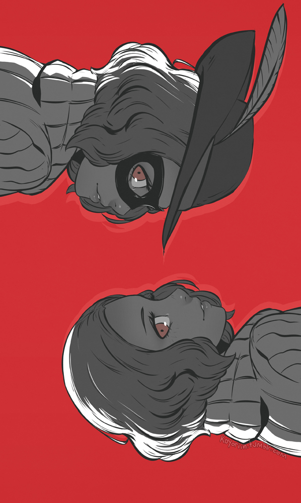 okumura haru (persona and 1 more) drawn by koyorin