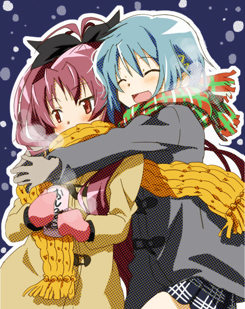 miki sayaka and sakura kyoko (mahou shoujo madoka magica) drawn by fumiko_(mesushi)