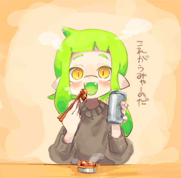 inkling player character and inkling girl (splatoon and 1 more) drawn by daidaiika