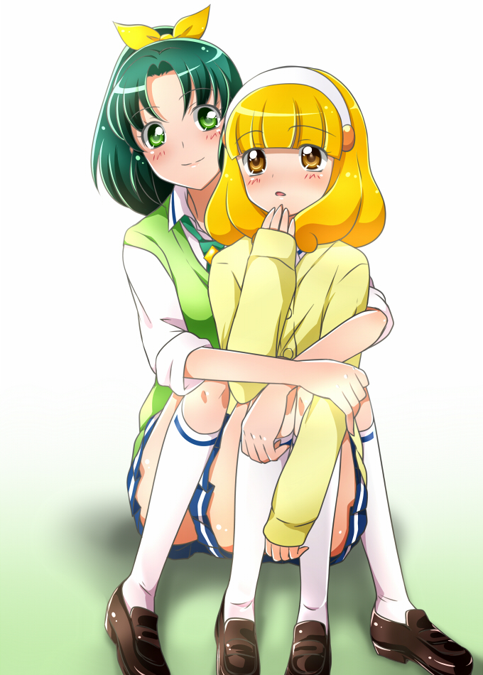 midorikawa nao and kise yayoi (precure and 1 more) drawn by kagami_chihiro