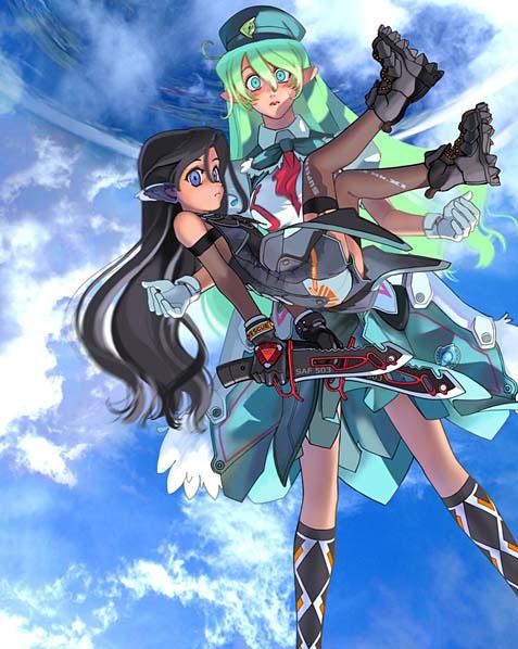 mave-chan and super sylph (sentou yousei shoujo tasukete mave-chan)
