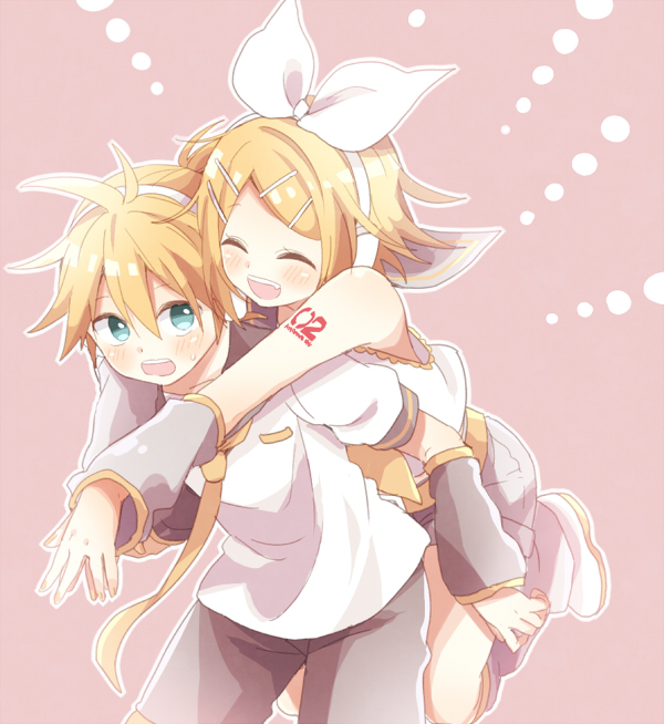 kagamine rin and kagamine len (vocaloid) drawn by suzumi_(fallxalice)