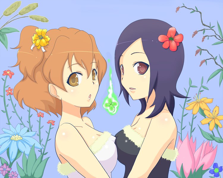 higashi setsuna and yamabuki inori (precure and 1 more)