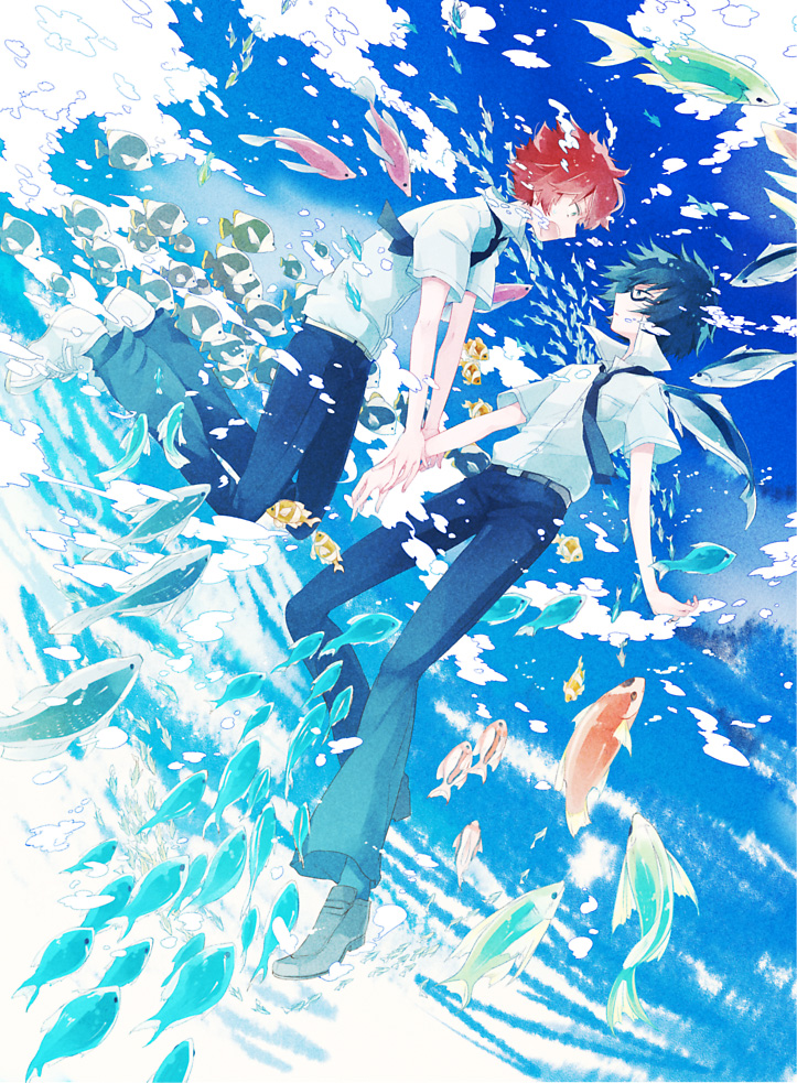 sanada yuki and usami natsuki (tsuritama) drawn by maico_(a218)