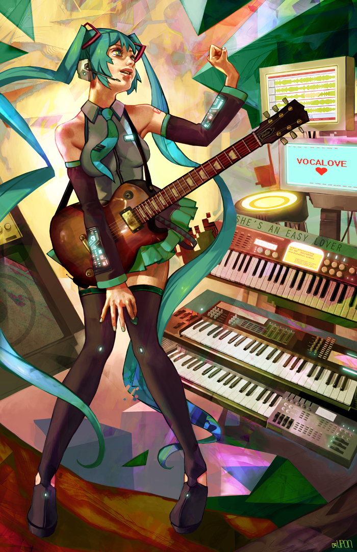 hatsune miku (vocaloid) drawn by upon_thou_fair_cat