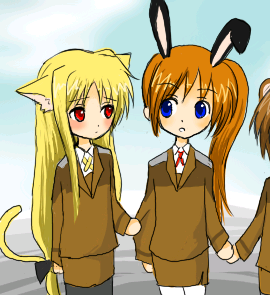 fate testarossa and takamachi nanoha (lyrical nanoha and 1 more)