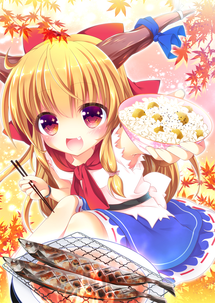 ibuki suika (touhou) drawn by enjoy_mix