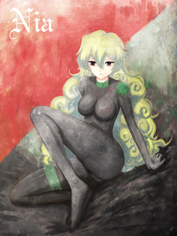 nia teppelin and antispiral nia (tengen toppa gurren lagann) drawn by niwatori_kokezou
