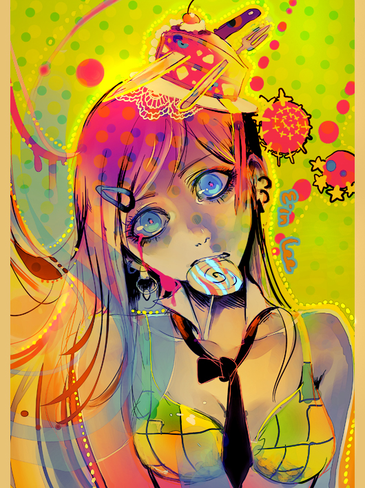 crazy pink (original) drawn by ein_lee