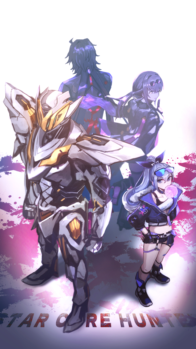 kafka, silver wolf, blade, and sam (honkai and 1 more) drawn by ht_user_ruja8272