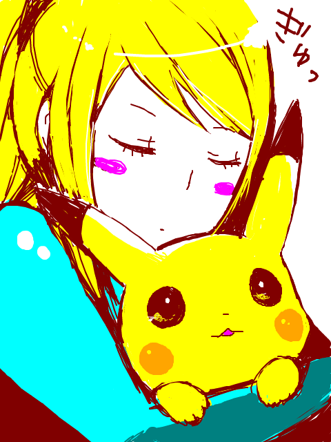 pikachu and samus aran (pokemon and 2 more)