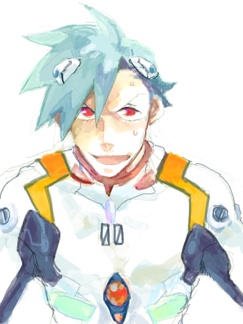 ayanami rei and kamina (neon genesis evangelion and 1 more) drawn by zukki_(suzukio)