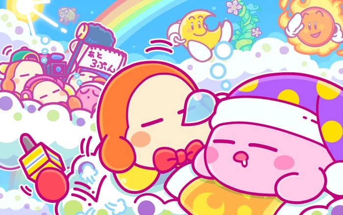 kirby, waddle dee, sleep kirby, reporter waddle dee, assistant waddle dee, and 6 more (kirby)