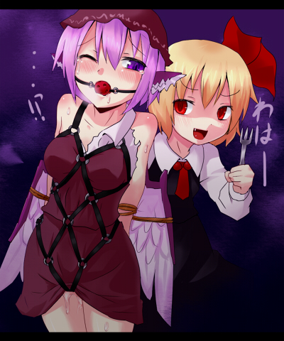 rumia and mystia lorelei (touhou) drawn by ayagi_daifuku