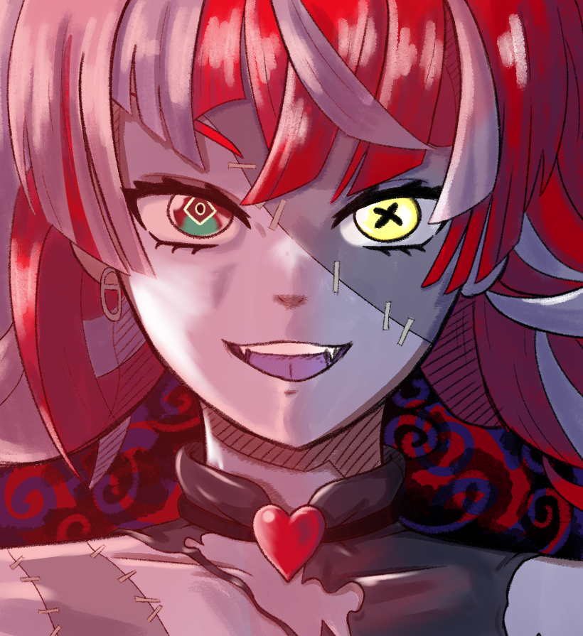 kureiji ollie (hololive and 1 more) drawn by amaterasu_(amaterasu1)