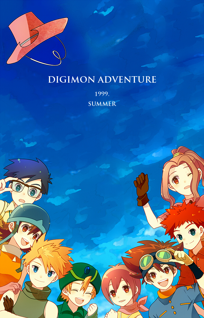 yagami hikari, yagami taichi, tachikawa mimi, takenouchi sora, takaishi takeru, and 3 more (digimon and 1 more) drawn by himari_g_(sr)