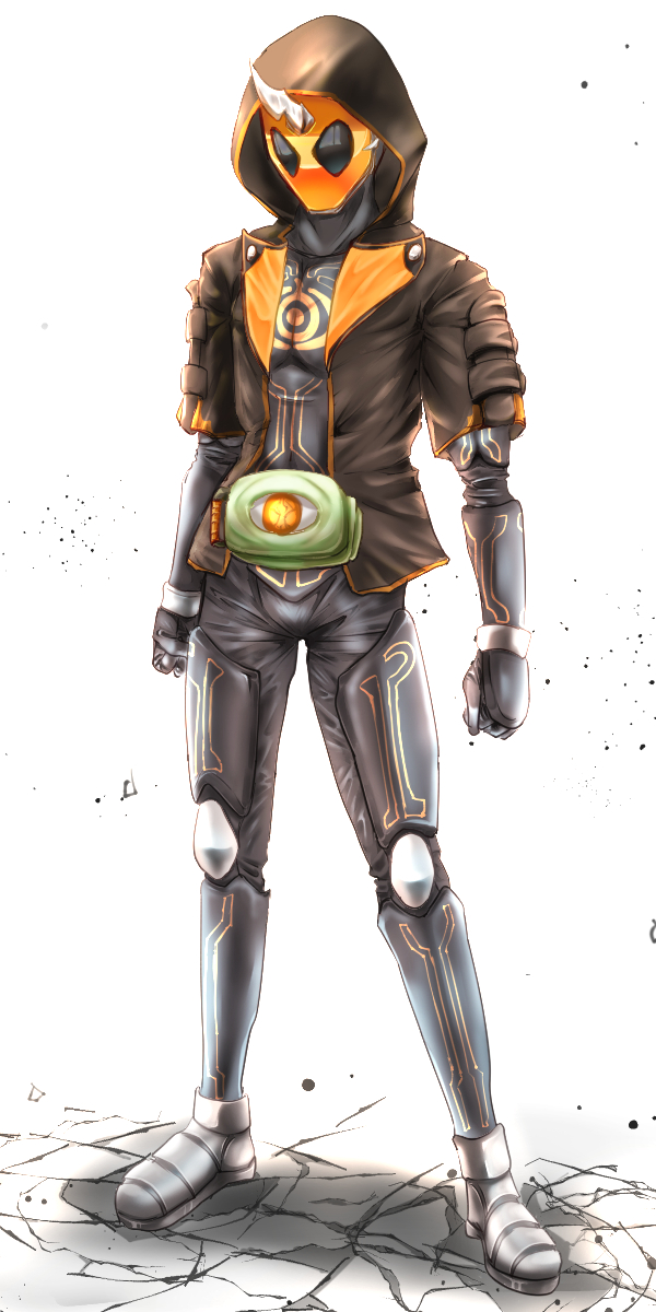 kamen rider ghost (kamen rider and 1 more) drawn by koneji