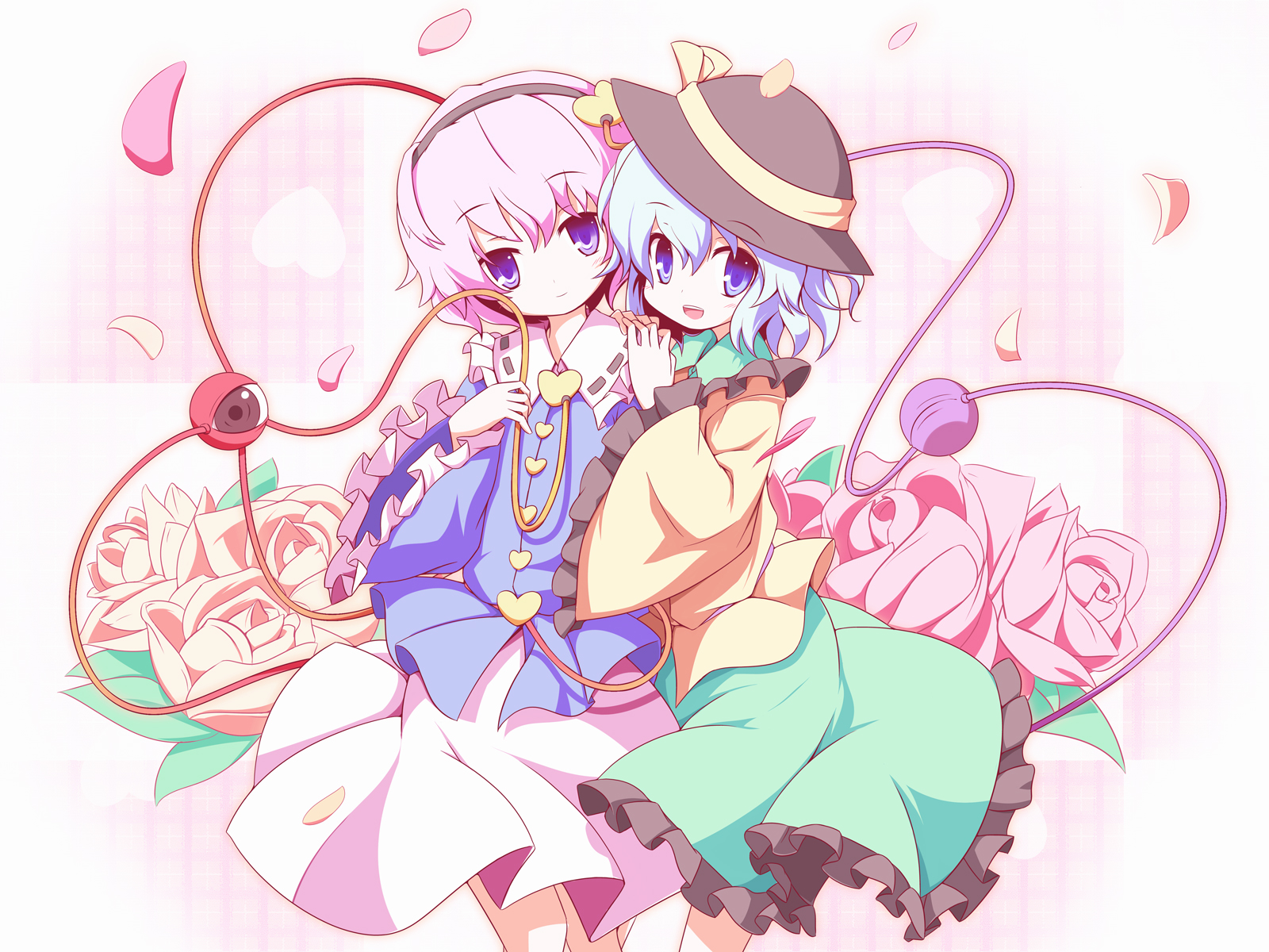 Komeiji Koishi And Komeiji Satori Touhou Drawn By Miko Machi Danbooru