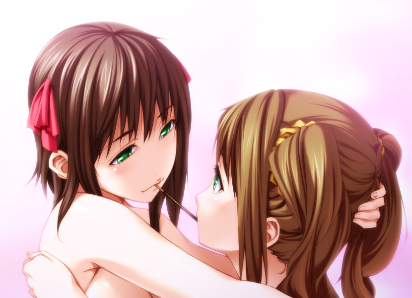amami haruka and takatsuki yayoi (idolmaster) drawn by thesale and totokichi