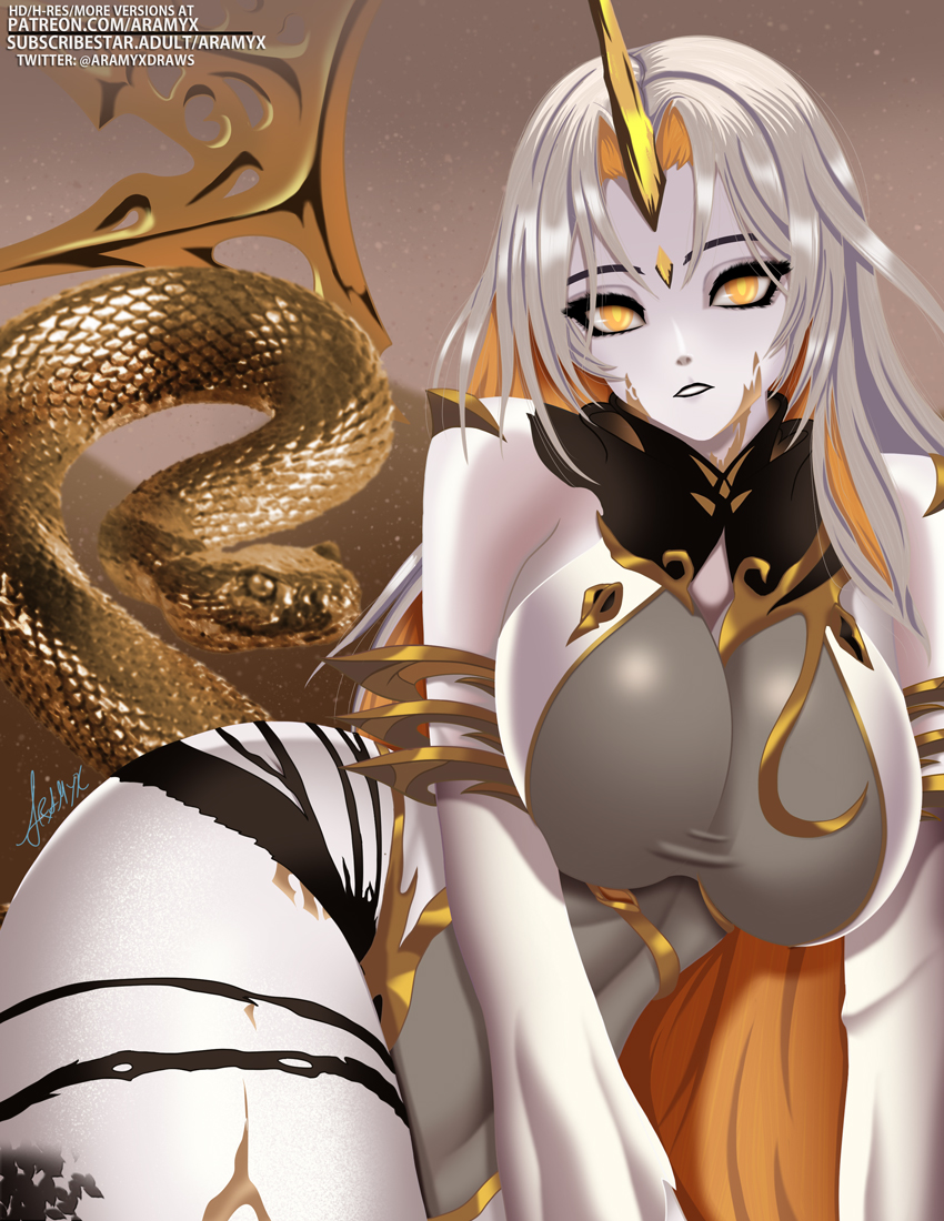 gullveig (fire emblem and 1 more) drawn by aramyx