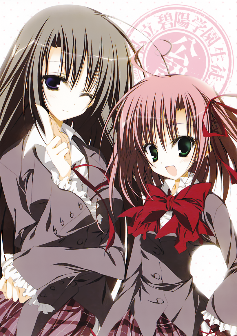 sakurano kurimu and akaba chizuru (seitokai no ichizon) drawn by inugami_kira