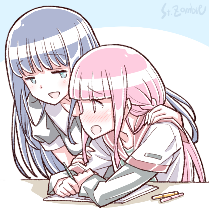 tamaki iroha and nanami yachiyo (mahou shoujo madoka magica and 1 more) drawn by studiozombie