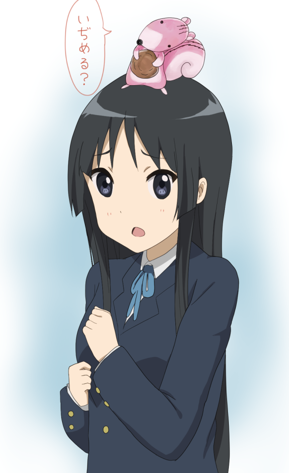 akiyama mio and shimarisu (k-on! and 1 more) drawn by shizupu